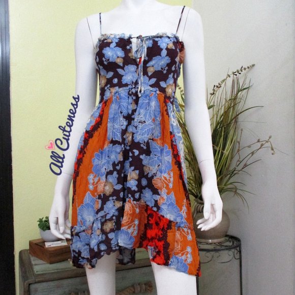Free People Floral Slip Dress - Picture 1 of 9